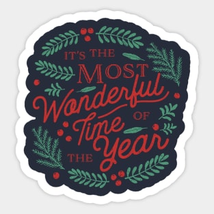 It's The Most Wonderful Time Of The Year Christmas Jumper Sticker